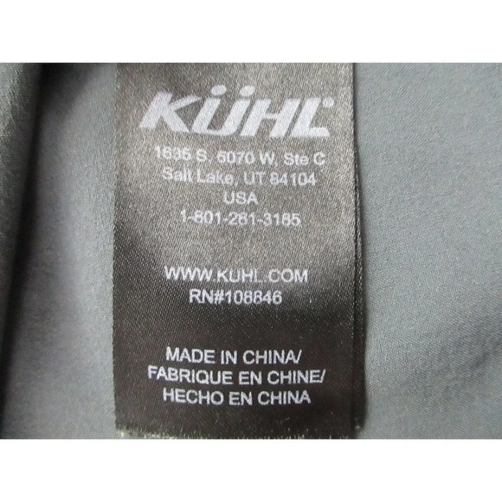 Kuhl Tufflex Shirt‎ Mens Large Gray Short Sleeve Button Up Outdoor Performance